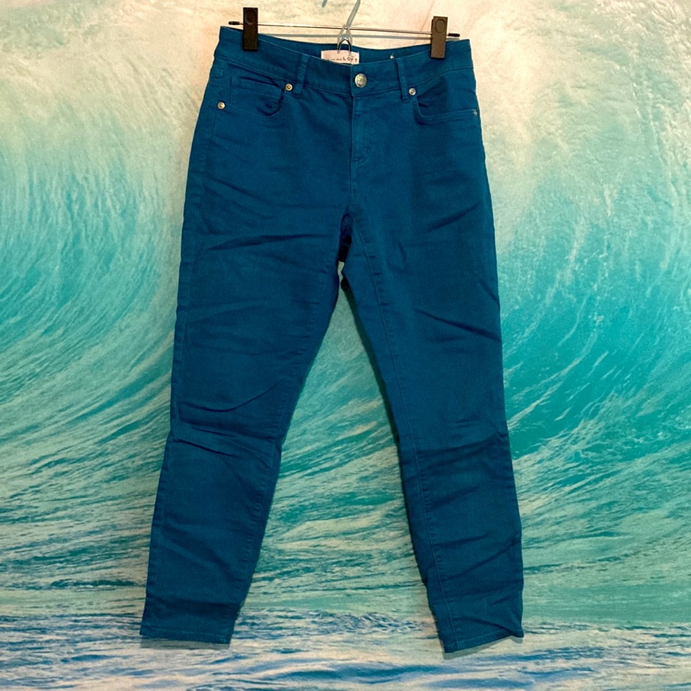 Loft curvy skinny jeans - Teal - 25/0